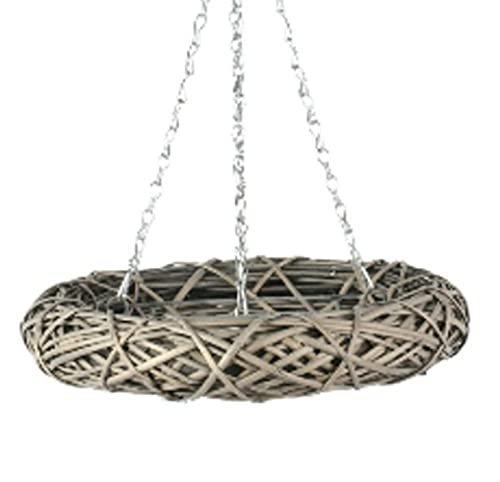 Decpero Kranz Landhausliebe zum Hängen I Ø 35cm I Weidenkranz I grau Cover