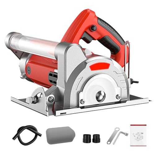 Scie de coupe multifonction rouge avec table convertible et aspiration - 2