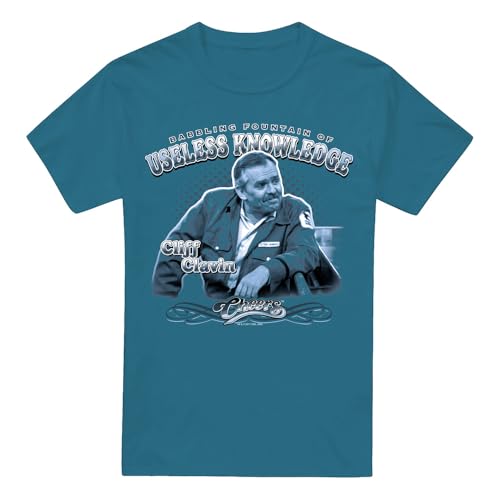 Cotton Soul Cheers Fountain of Knowledge Unisex T Shirt, Slate - Medium