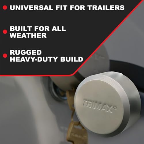 Image of THPXL Hockey Puck Door Lock - Universal Fit Padlock with Internal Shackle - Re-Keyable High-Security Lock for Commercial Doors, Trailers & Gates