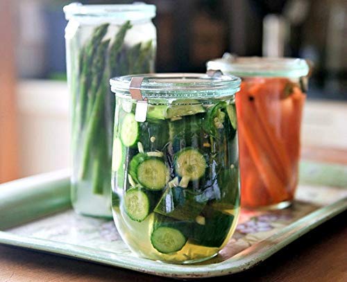 image for Weck Tulip Jar - Sour Dough Starter Jars for Sourdough - 1 x WECK 745 