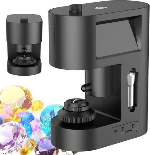 30-200X Diamond Waist Code Microscope, Diamond Inscription Viewer, with LED Fill Light and Dual Screen Display, for Diamond Testing, Textile Industry