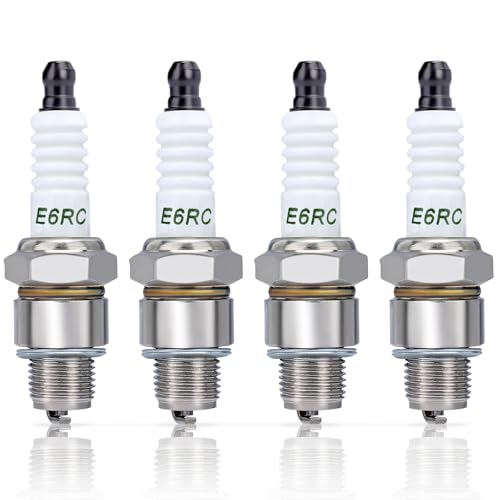 Image of BR6HS Spark Plug for Torch E6RC Champion RL82C RL86C Robin 065-01401-50S NGK BR6HS Spark Plug 4 PACK