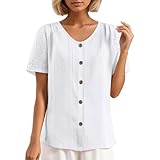 crop tops damen Kurzarm pullover shirt damen damen bluse lang damen oberteil Kurzarm t-shirt sexy festliche blusen womens t-shirts Damen V-Ausschnitt 3/4 Ärmel Bluse Einfarbig Kariertes Hemd Reißverschluss Tunika Tops Longshirt Hemd T-Shirt pulli damen baumwolle Bluse Damen Elegant V-Ausschnitt Lochstickerei Top Locker Oberteile Kurzarm Longshirt Doppellagige Tunika gestreifte bluse damen stehkragen bluse longshirt damen Kurzarm rot tshirt set damen