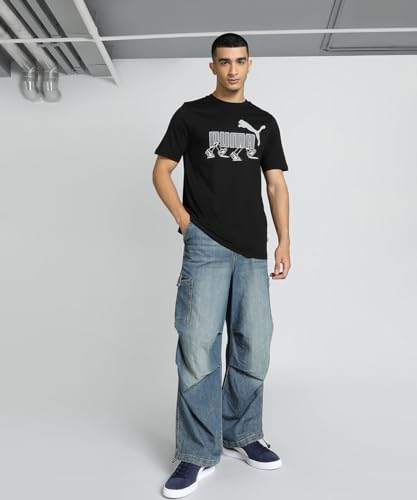 Image of Puma Men's Cotton Regular Fit T-Shirt