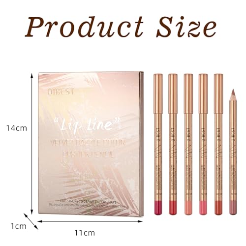 12 Colors Matte Lip Liner Set,EOGRFW Lip Liner Pencil,Waterproof Smooth Lip Pencils,Long Lasting Slim Lip Liner,Lipliner Pencil for Women,Plump Nude Lip Shape Lip Definer Pencil - Image 3
