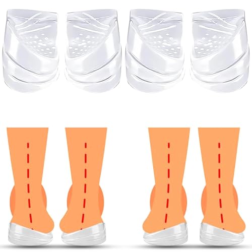 Overpronation Insoles, 2 Pairs Pronation Orthotic Insoles, 3 Layers Adjustable Heel Wedge Orthopedic Insoles, Medial Heel Wedge for Pronation & Upward Rotation for Women Men Xo Leg (L)