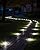 Biling Outdoor Lights 12 Packs, Bright 12 LEDs Waterproof, Ground Flat Pathway Lights Solar Powered for Yard Walkway Garden Driveway (White)