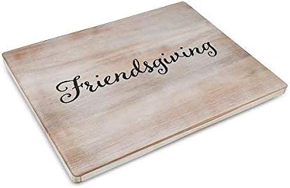 Rectangular Wood"Friendsgiving" Serving Board 18" x 14"
