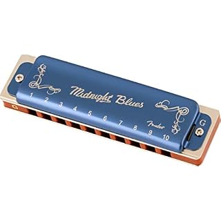 Fender Harmonica Midnight Blues – Clé de sol avec étui de transport et manuel d’instructions (français non garanti) - Les Beatles, Paul McCartney, John Lennon, RIngo Starr, George Harrison Fender Harmonica Midnight Blues - Clé de sol avec étui de transport et manuel d'instructions (français non garanti) – Image 2