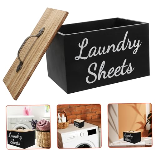 Boîte bois pour feuilles de sèche-linge et capsules de lessive - 8