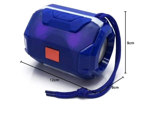 Image of INVICTO A0005 Bass Splashproof Wireless Bluetooth Speaker with USB | Mic | Aux | SD Card for All Laptop, Tablet & Smartphone (Blue)