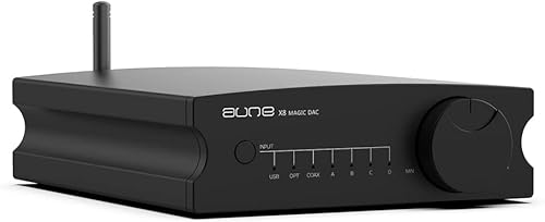 aune X8 Edición del 18º Aniversario-BT DAC/Hi-Res 768k/32bit DSD512/Op-Amp reemplazable, FPGA, USB/Coax/Opt, Bluetooth5.1 aptX-HD LDAC/RCA