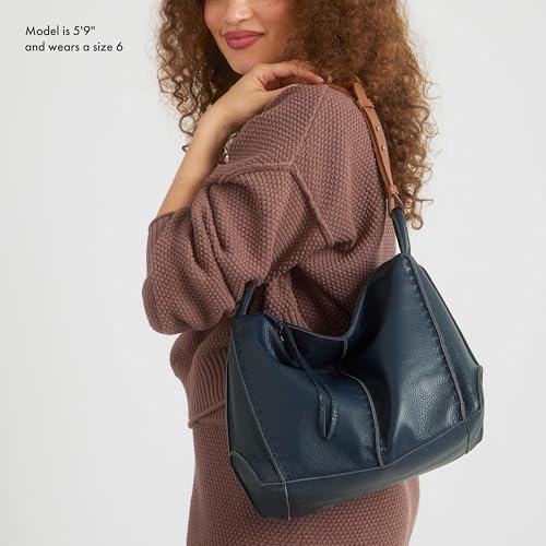 Image of The Sak Los Feliz Hobo Purse - Premium Large Leather Women's Handbag for Everyday & Travel - Durable Purse With Zipper Pocket