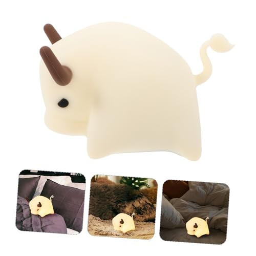 Lámpara de mesa de noche con diseño de vaca, LED multicolor miniatura 6