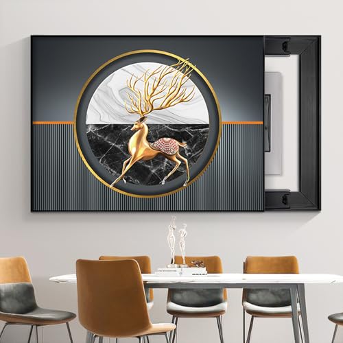 Elektrische Zählerabdeckung, moderne einfache Kreativitätsbox im Haus, dekorative elektrische Box Abdeckung – Verteilerkasten verstecken Gemälde für Wohnzimmer