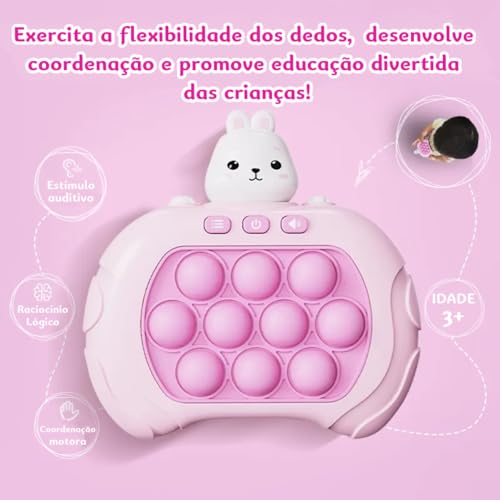 Pop It Eletrônico Brinquedo Anti Stress De Bolhas Para Adulto e Criança Com 4 Modos De Jogo Fidget T