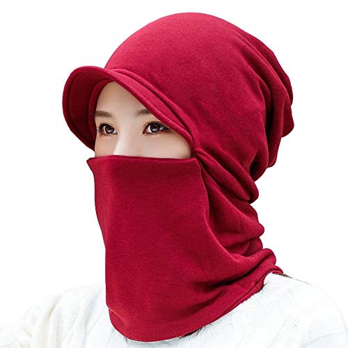 Máscara de pano multifuncional para mulheres inverno boné pescoço polaina AHOR