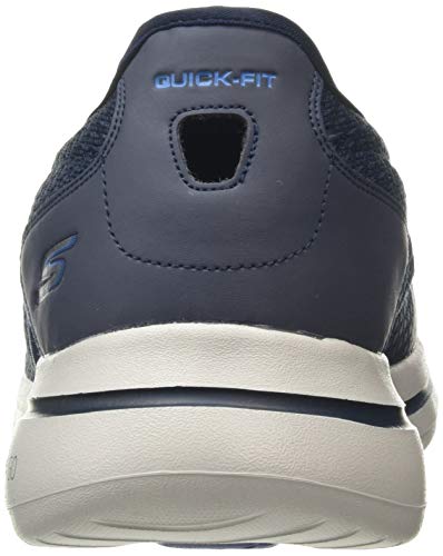 Skechers Men's GOwalk 5 - Elastic Stretch Athletic Slip-On Casual Loafer Walking Shoe Sneaker, Navy, 11
