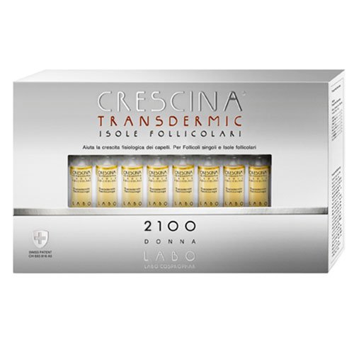 Labo Crescina Transdermic Islas Folliculares Ri-Crescita 2100 Anticaída para el cabello de mujer 20 ampollas