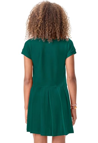 Classroom Girls Polo Dress School Outfit for Toddler,Pleated Skirt3