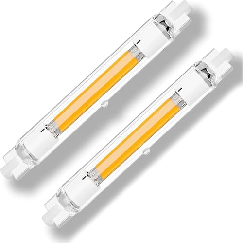 Hsientpe - Lote de 2 bombillas LED R7S, 118 mm, regulable 30 W, equivalente a 300 W, halógeno, sin parpadeo, blanco cálido 3000 K, 3000 lúmenes, haz de 360 °, CA 220 – 240 V