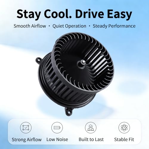Image of HVAC Blower Motor with Fan - Compatible with F-250 F-350 F-450 F-550 Super Duty 2011-2016 and 6 2009-2013 - AC Heater Fan Assembly - Part Number 700251 BC3Z19805C