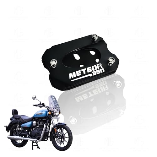 Image of Metal Side Stand Extender for Meteor 350 | Heavy Duty Parking Support and Stability Enhancer, Durable Corrosion-Resistant Metal, Easy Installation