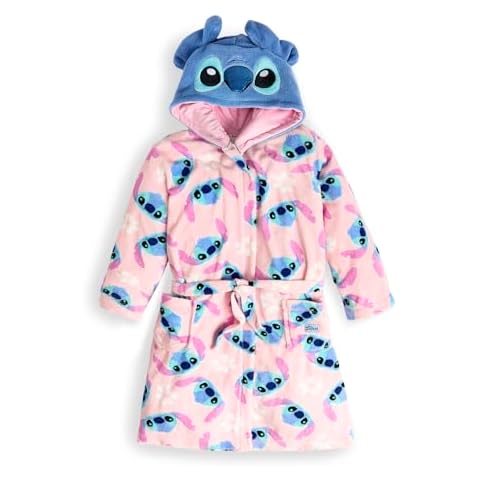 Girls' Soft Stitch Fleece Robe with Ears Cover