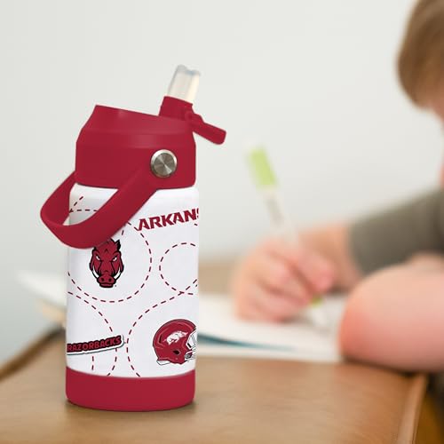 Image of Logo Brands NCAA Mascot Stainless-Steel Kids Bottle -Soft Silicone Mouthpiece, Easy To Carry, Kid-Friendly Design- Great For School & On-The-Go