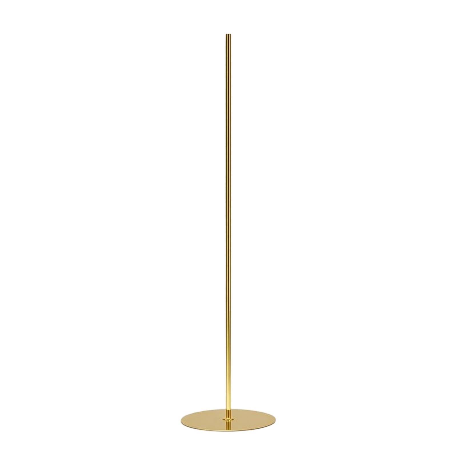 Expositor Acero Inoxidable Autoportante Soporte Exhibición Pie Morno Mueble para Vitrinas, Dorado, Style to 2