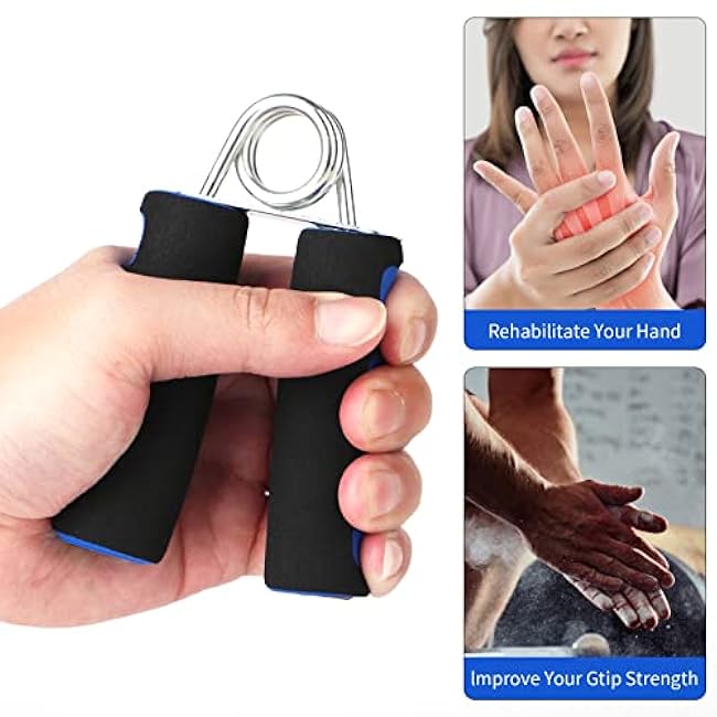 Hand Grips for Strength Training,Soft Foam Hand Workout Grippers, Strengthen Hand Grip Exerciser,2 Pack