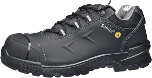 Sanita Botas de seguridad Anthrazite para hombre, Negro -, 46