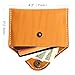 Business Card Holder, Handmade Leather Card Wallet,Genuine Leather Front Pocket Minimalist Card Case(Yellow)