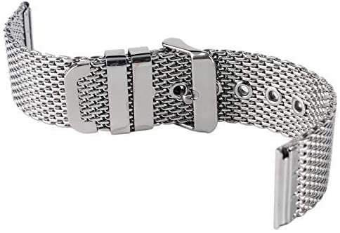 Bracelet de montre en maille d'acier avec boucle ardillon sûre