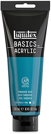 Liquitex BASICS Acrylic Paint, 250ml (8.5-oz) Tube, Turquoise Blue