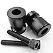 XKH- Black Swingarm Spools "GSXR" Engraved Logo 8mm Thread For Suzuki GSX-R 1000 2001-2012/ GSXR 600 1992-2011/ SV650S 1999-2009/ TL1000R 1998-2003