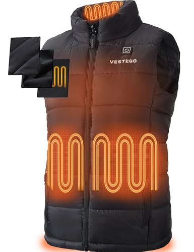 Heated Vest Women, Heated Jackets for Women, 3 Heating Levels (Battery Pack Included) Black2