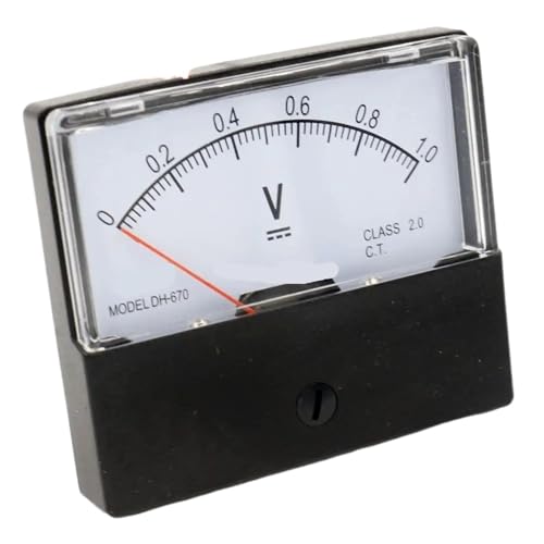 Voltmètre analogique DH-670 DC 100V de classe 2.5 pour tableau électrique