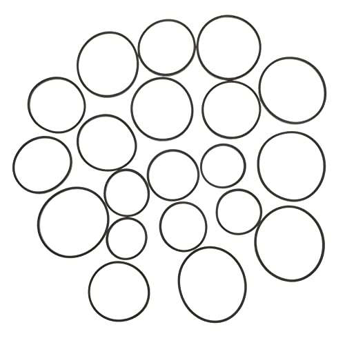 Angoily 20pcs Cassette Tape Machine Belt Cassette Belt Replacement for Recorders