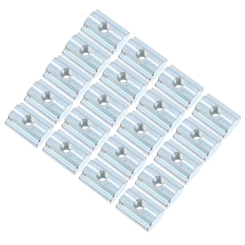 ULTECHNOVO 20pcs T-nut Slide in Hammer Head Aluminum Extrusion Profile Nuts Fastener Parts
