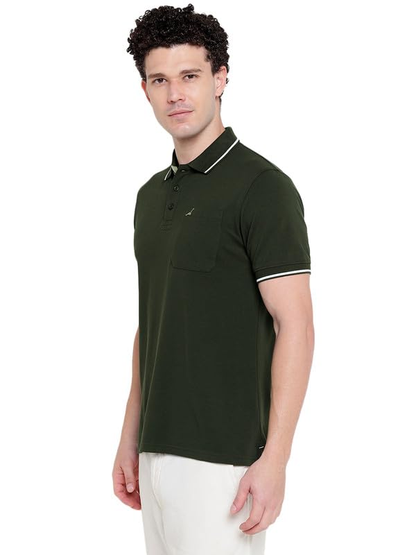 Image of AMERICAN CREW Polo Collar T-Shirt for Men with Pocket