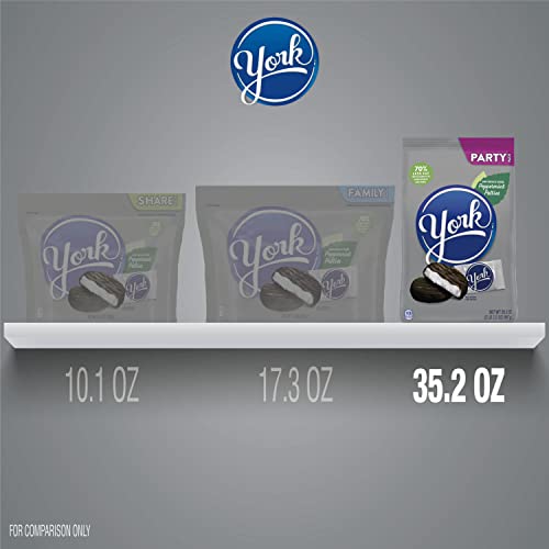 YORK Dark Chocolate Peppermint Patties, Candy Party Pack, 35.2 oz - Thumbnail 4