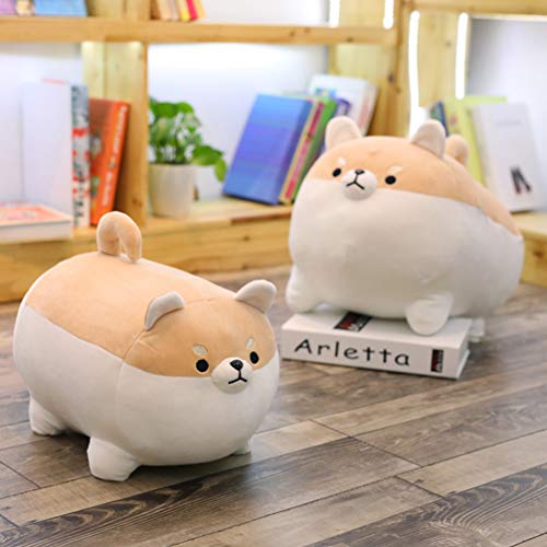 Travesseiro de pelúcia para cachorro BESPORTBLE Corgi de pelúcia macia de algodão animal brinquedo d