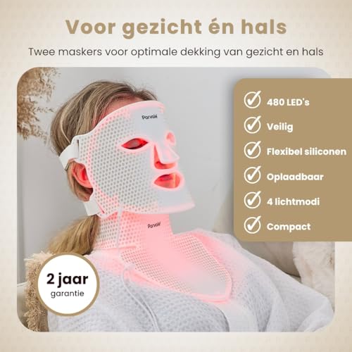 Northwall Roodlicht LED Gezichtsmasker – Gold-serie - View 4