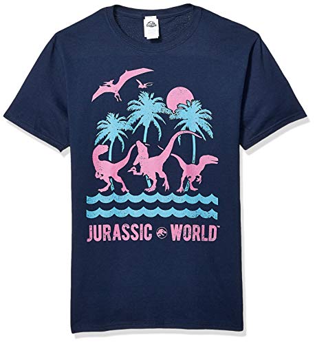 T-shirt Jurassic Park bleu XL fini les vêtements trop serrés pour homme