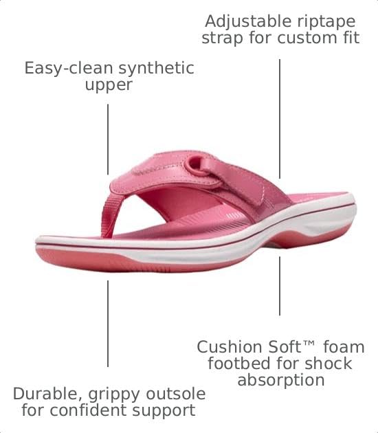 Image of Clarks Women's Breeze Reyna Cloudsteppers Flip-Flop