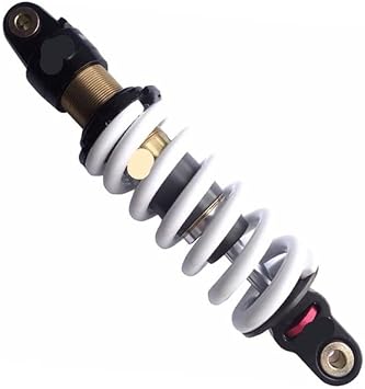 Bike Rear Shock 270mm 350LBS Spring Rear Shock Pit Dirt Bike Adjustable Suspension Air Shock Absorber Air Suspension Spring
