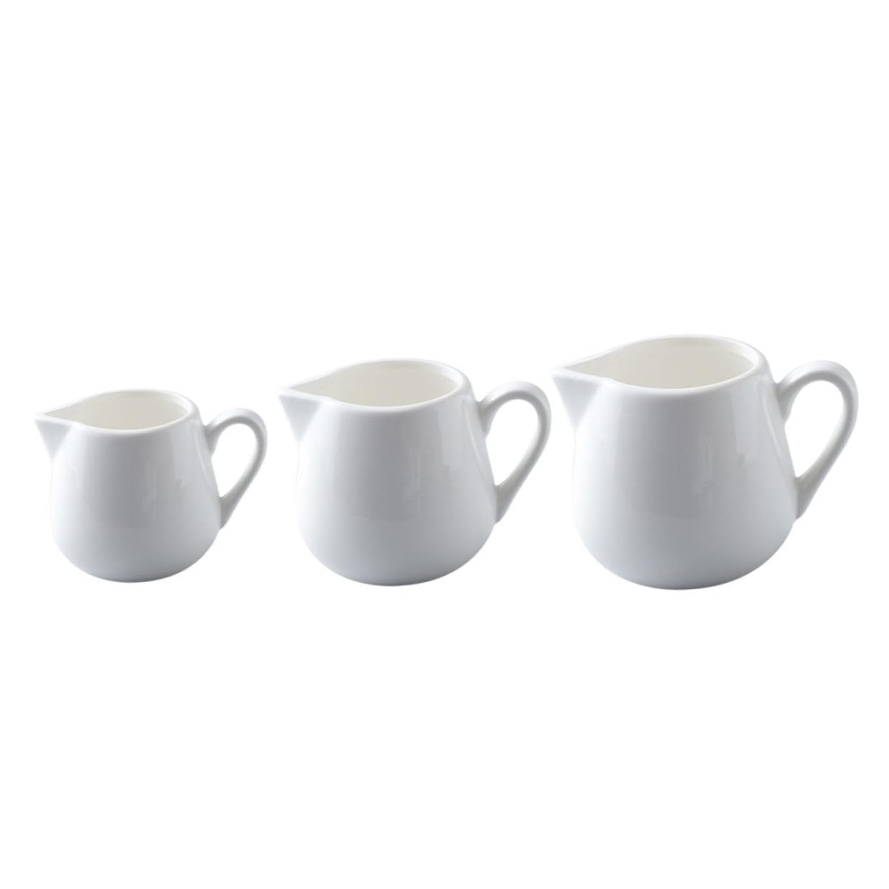 OFFSCH Ceramic Milk Storage Jugs Honey Cups Set of Small Coffee Dishes Stylish for Home Restaurant Use