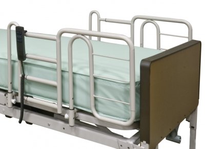 Graham Field Liberty Half No Gap Bed Rail installed on a bed